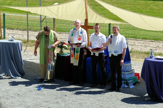 Wassergeschichten beim Rennbahngottesdienst