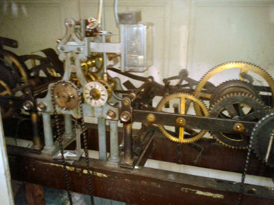 Das alte mechanische Uhrwerk